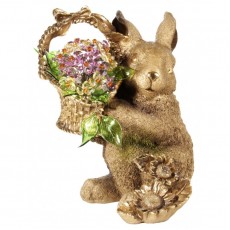 Статуэтка Кролик с хрустальными цветами CDA 1058 V