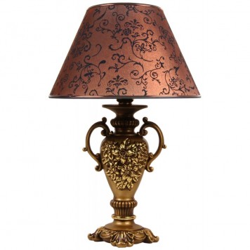 Светильник настольный Лампа цветочная коричневый МК 7010 BR